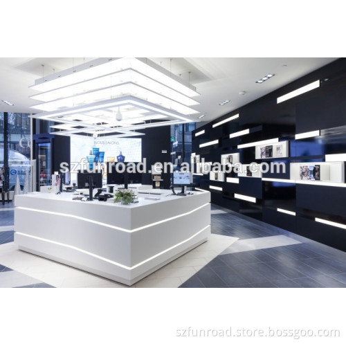 Customized Store Futniture For Cosmetic Store Cosmetic Display Counter Showcase